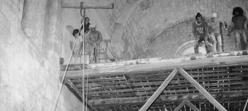 Chantier de jeunes à l'abbaye de Boscodon