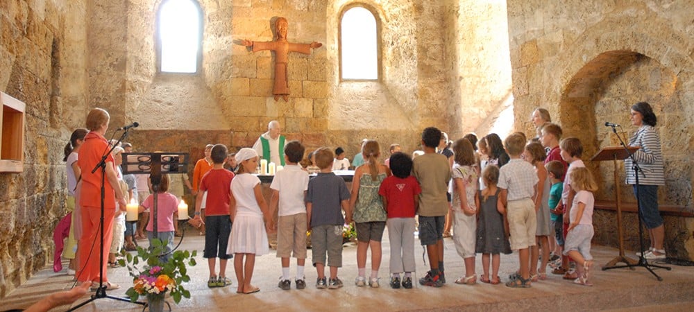 Eucharistie à l'abbaye de Boscodon