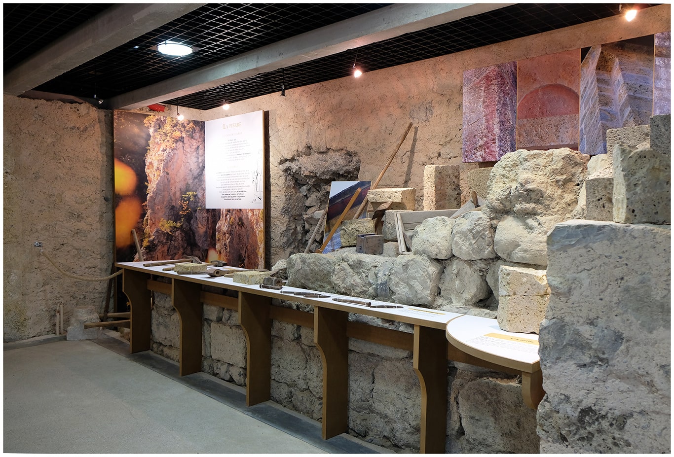 Travail de la pierre Musée Boscodon