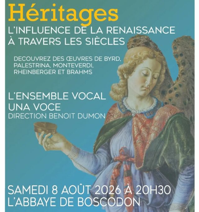 [CHANT] 🎵  Venez écouter Vocal Una Voce

🗓  samedi 8 août 
🕟  20h30
📍  abbatiale - abbaye de Boscodon 
Participation libre

@boscodonabbaye05 #abbayedeboscodon #serreponcon #embrun #hautesalpestourisme #hautesalpes