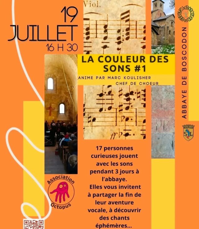 [CONCERT] 🎶 La couleur des Sons 🎶

🗓 Dimanche 19 juillet.
🕟 16h30.
📍 abbatiale - abbaye de Boscodon. 
💶 Participation libre.

@boscodonabbaye05 #abbayedeboscodon #serreponcon #embrun #hautesalpestourisme #concert