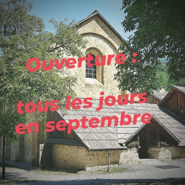 🗣 L' #abbayedeboscodon est ouverte tous les jours en septembre :
🕒 10h / 13h (12h / 13h le dimanche)
🕒 14h30 / 17h30

#crots #embrun #embrunais #embruntourisme #serreponcon #boscodon #hautesalpes #hautesalpes05 #hautesalpestourisme #patrimoine #patrimoinefrancais #abbaye #abbayeromane #architectureromane #monumenthistorique