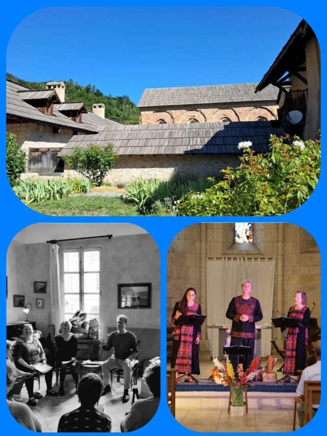 🗓 Mardi 12 août 🗓  SHLAMA - chants sacrés.

🎶  Stage chant et voix.
Heures : 14h - 17h.
Prix : 30 €.

🎶  Concert Chants sacrés. 
Par la Compagnie Piace.
Heure : 20h30.
Durée : 1h15.

#crots #embrun #embrunais #embruntourisme #serreponcon #boscodon #hautesalpes #hautesalpes05 #hautesalpestourisme #chantssacrés #shlama